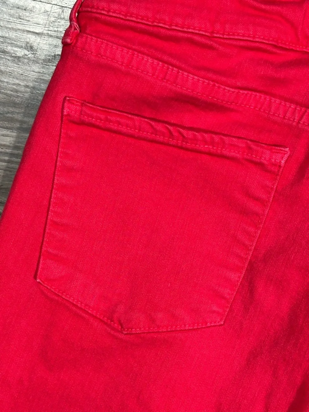 ARTICLES OF SOCIETY Red Faux Front Pocket  Skinny Jeans 26